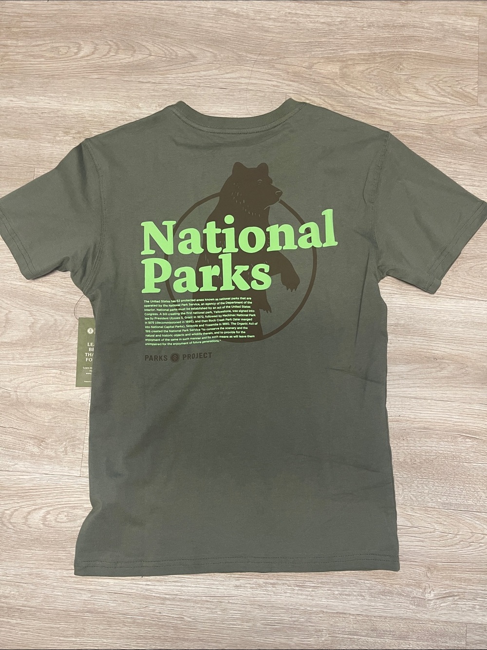 Parks Project Olive Green National Parks Pocket Tee